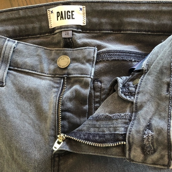 PAIGE Verdugo ankle skinny jeans faded navy women’s size 28 mid-rise - Picture 7 of 12